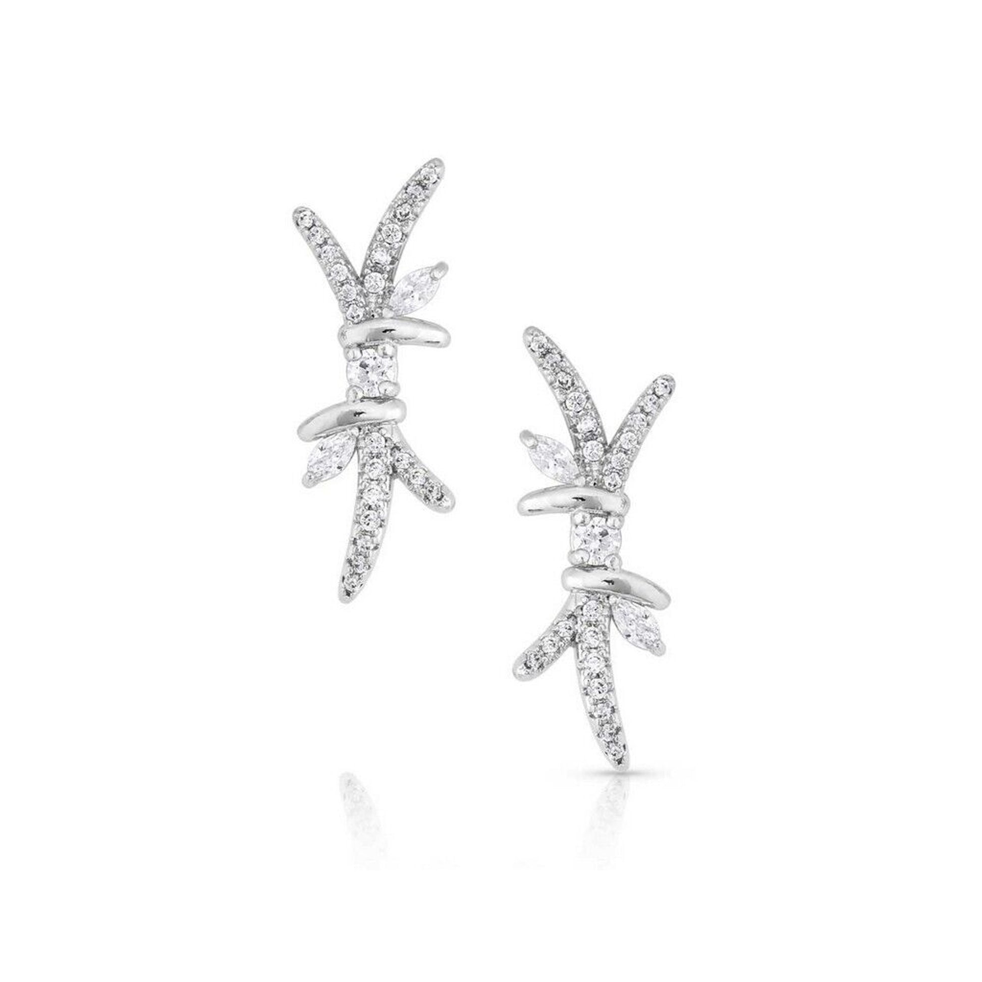 Montana Silversmiths Elevated Barbed Wire Earrings