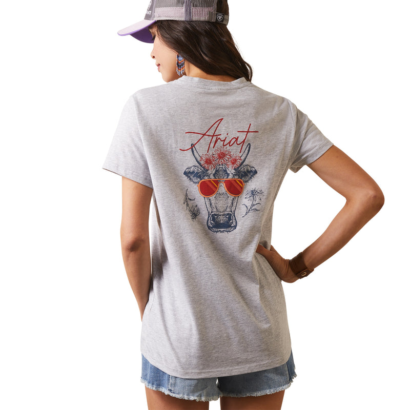 Ariat Womens REAL Cool Cow Tee