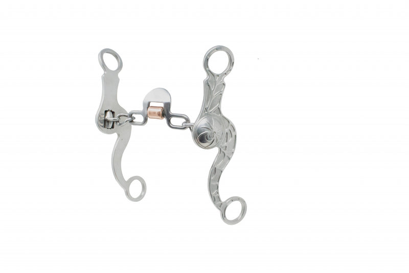 Partade Cowboy Tack Spider Loose Ring Chain Spoon Bit