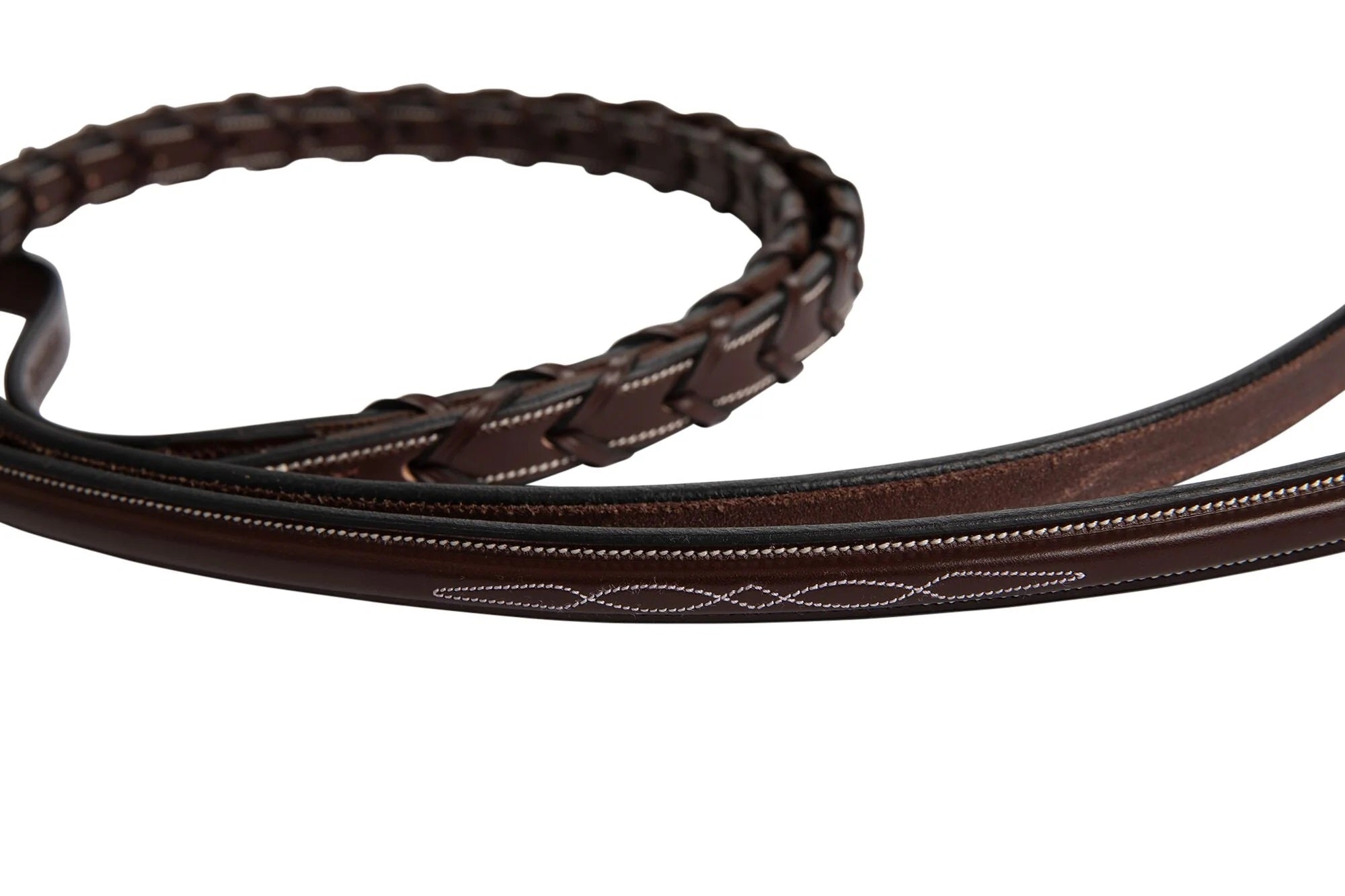 Huntley Fancy Stitch Rubber Laced Rein