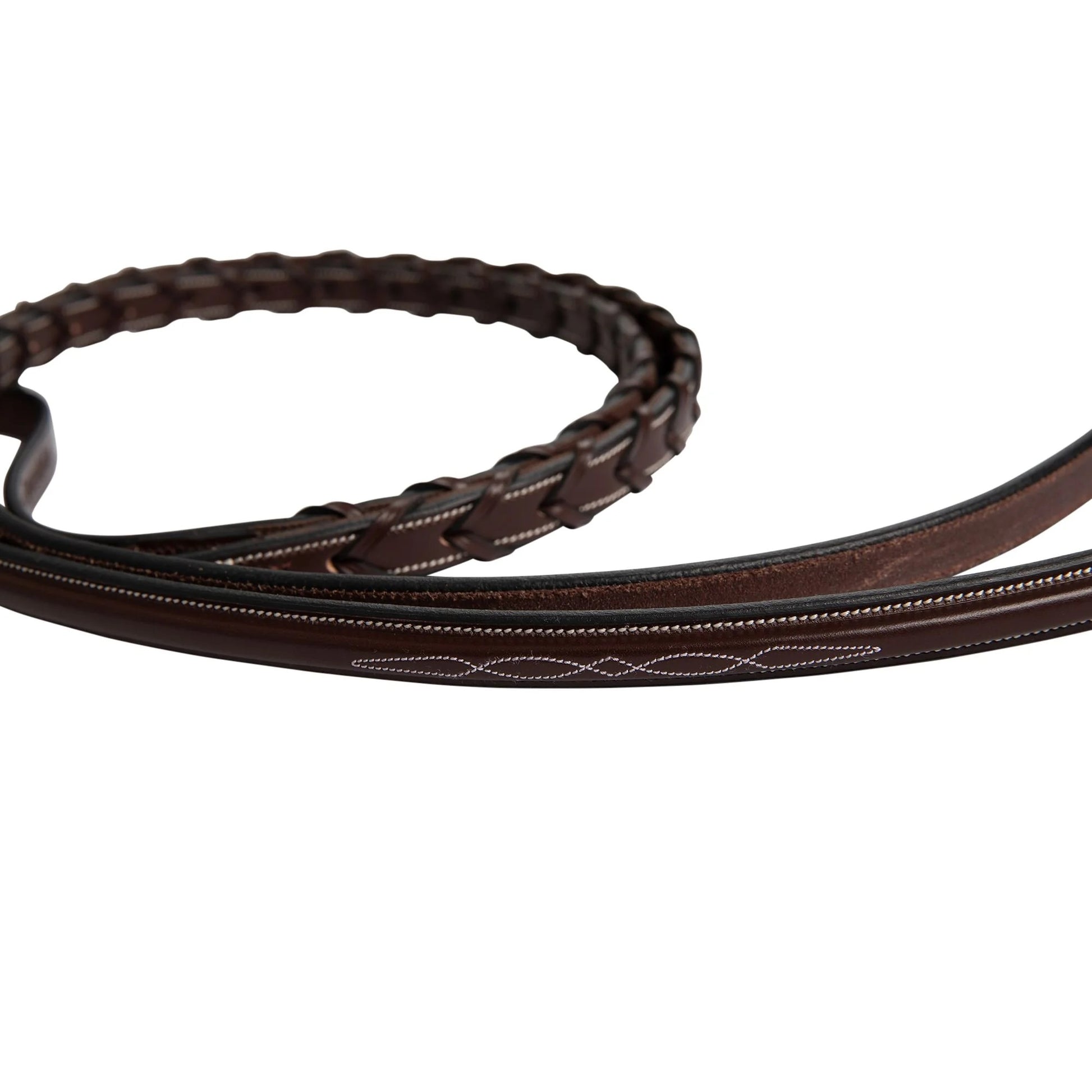 Huntley Fancy Stitch Rubber Laced Rein