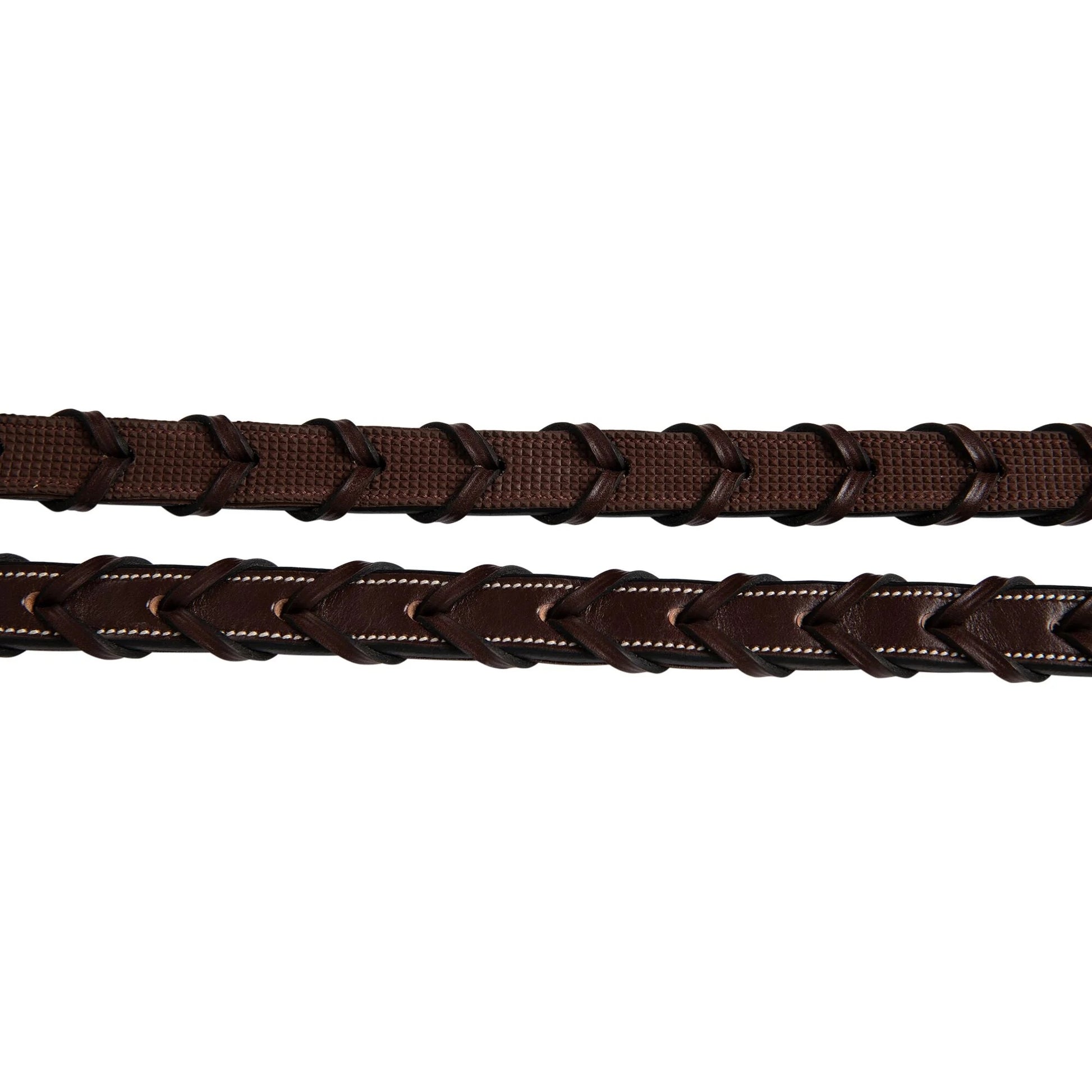 Huntley Fancy Stitch Rubber Laced Rein