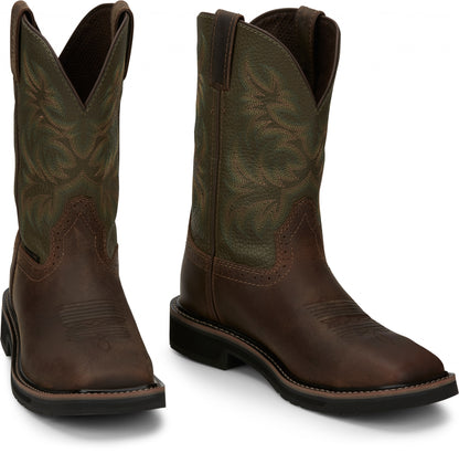 Justin Mens Driller 11" Steel Toe Boots