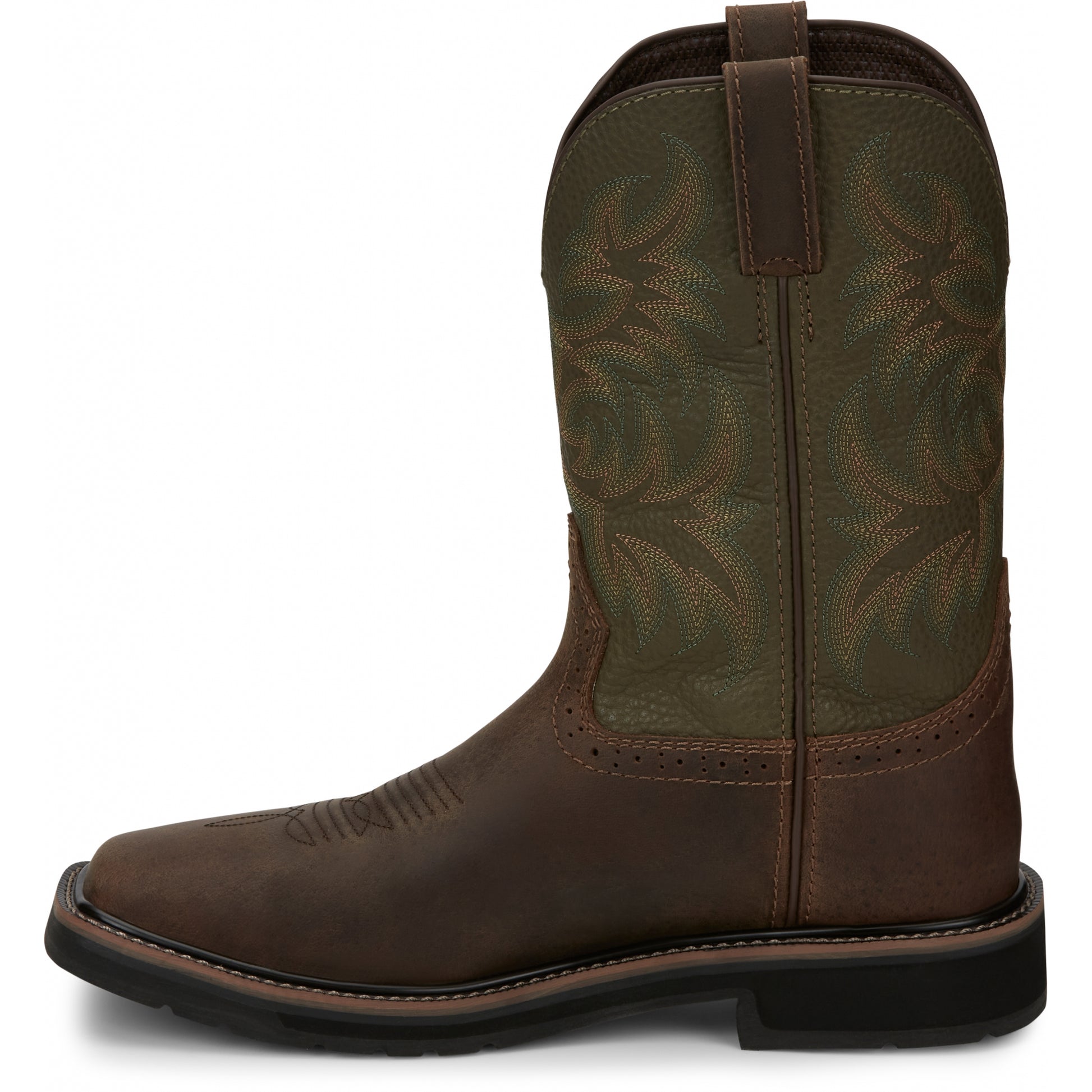 Justin Mens Driller 11" Steel Toe Boots