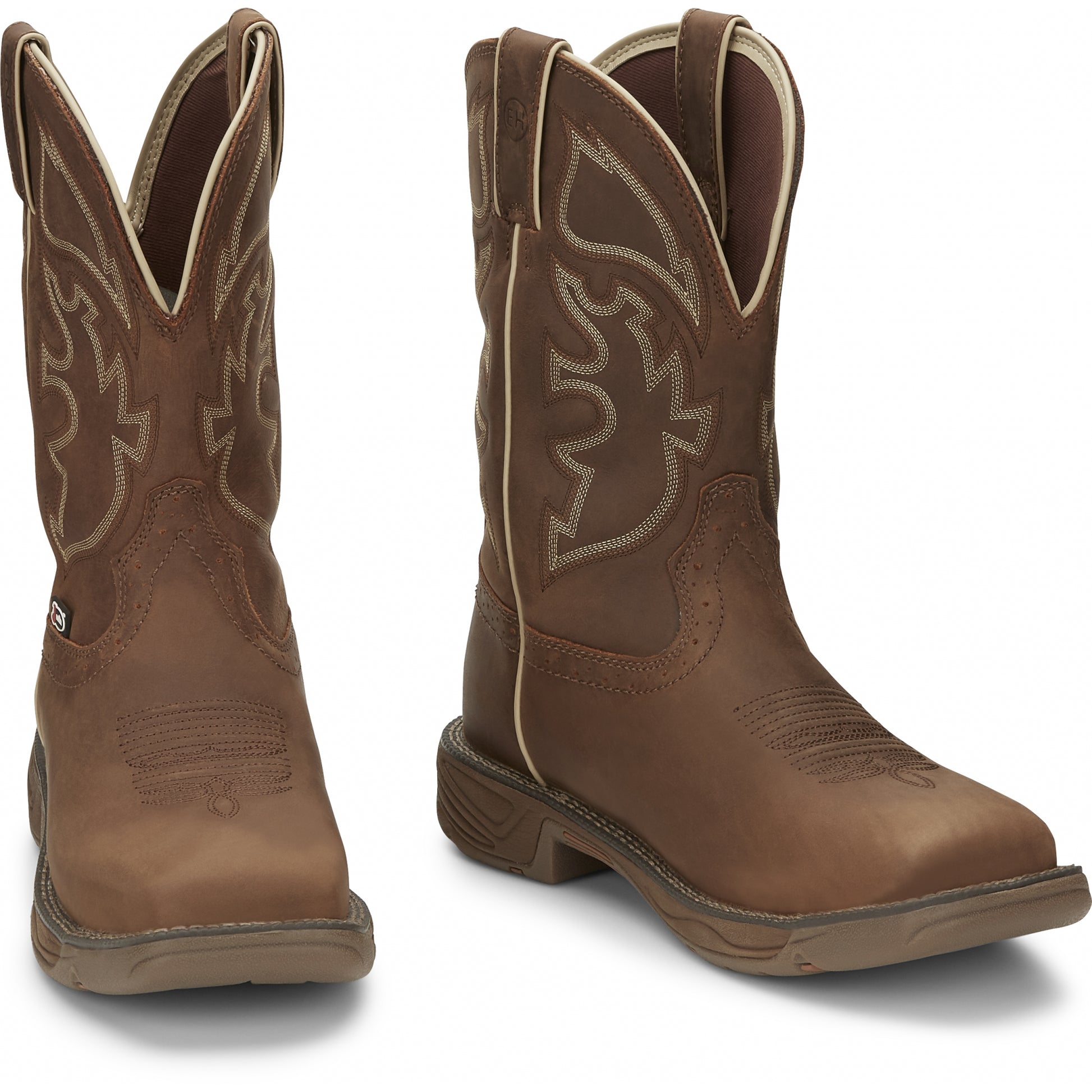 Justin Mens Rush 11" Waterproof Steel Toe Boots