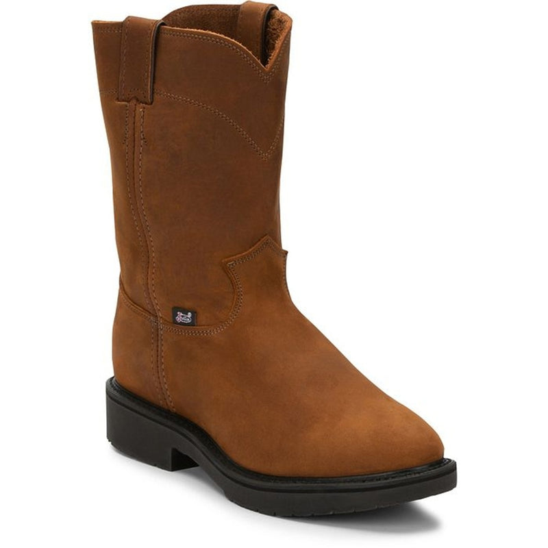 Justin Mens Conductor 10" Work Boots