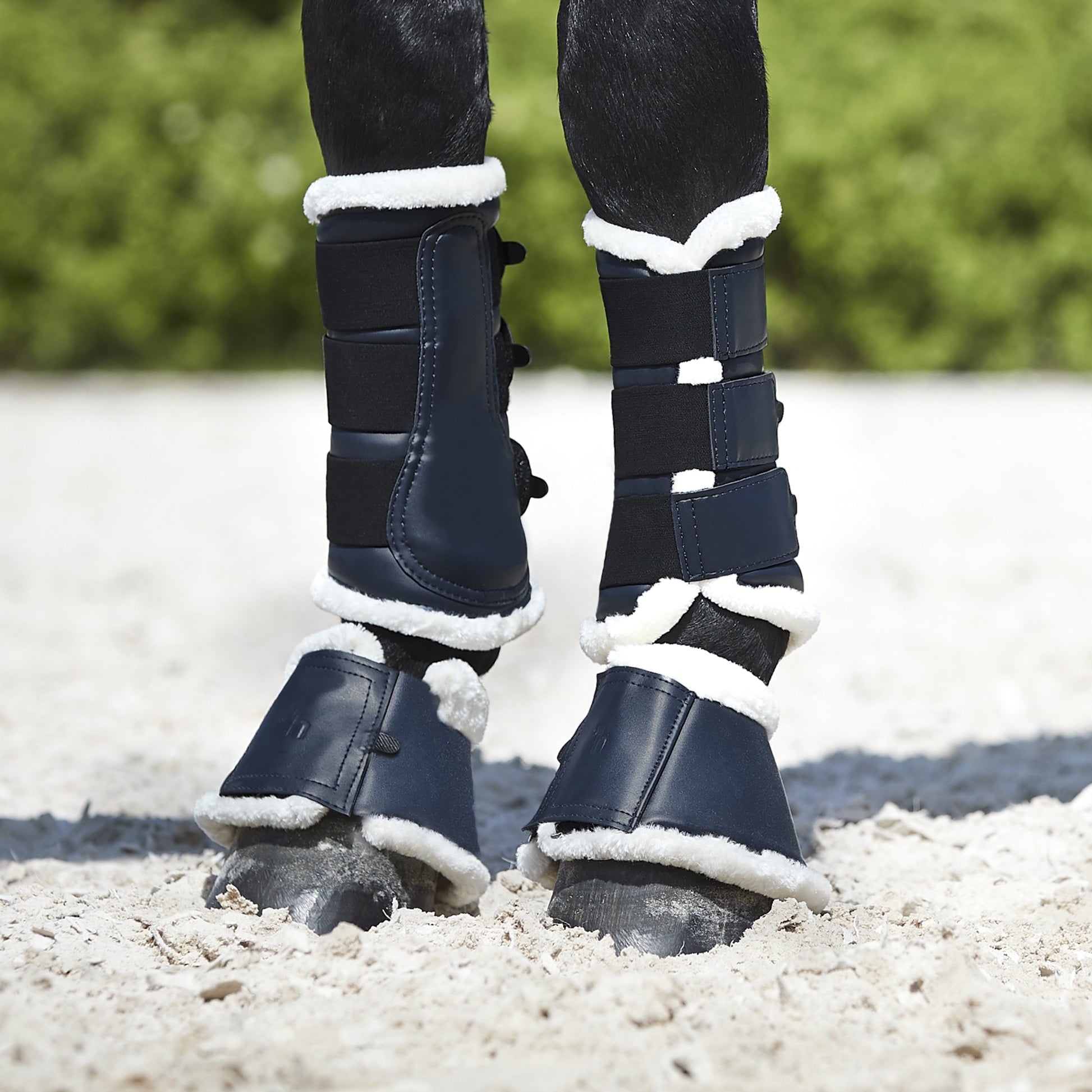 Horze Ghent Brushing Boots with Faux Fur
