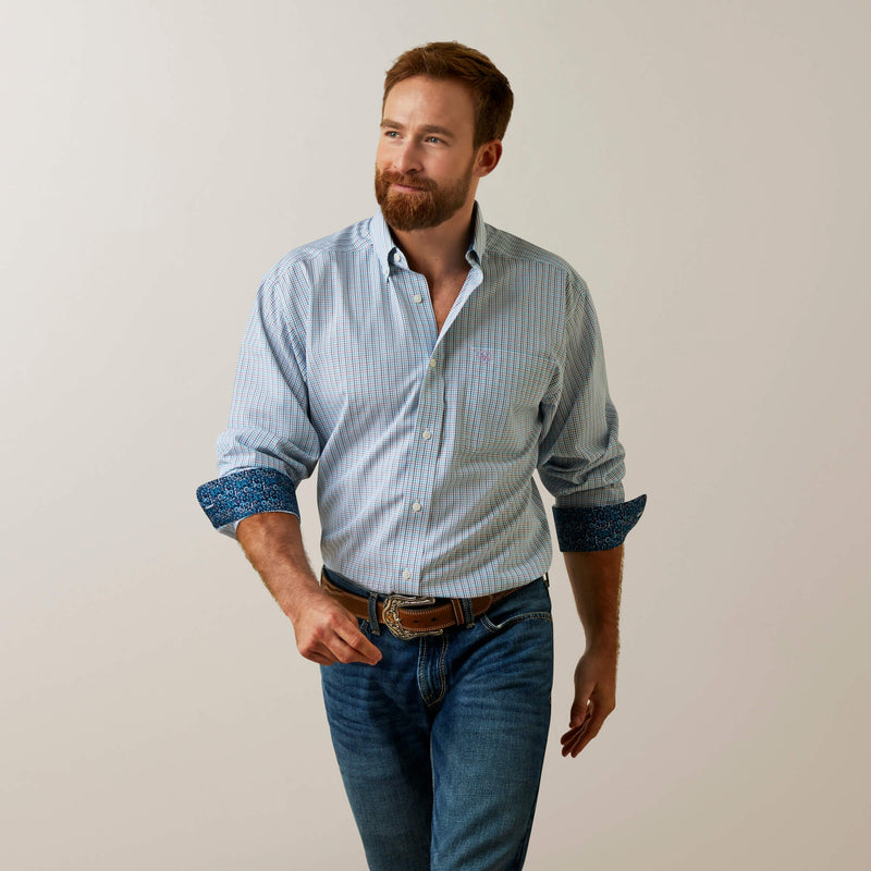 Ariat Mens Wrinkle Free Emerson Fitted Shirt