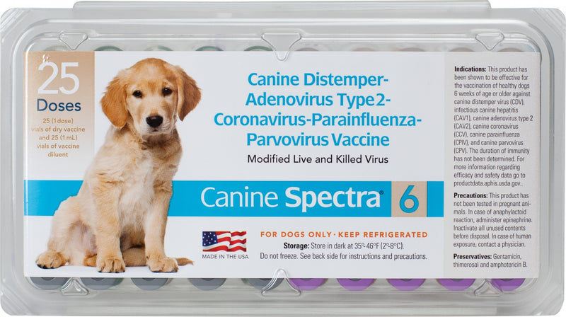 Canine Spectra 6 Dog Vaccine With O Syringe