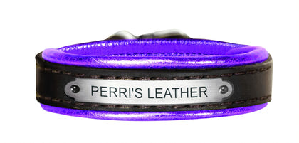 Perri's Personalized Metallic Padded Leather Bracelet