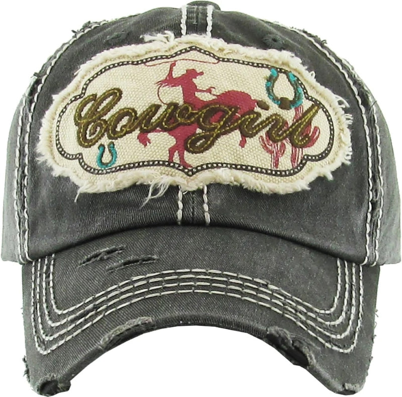 AWST Int'l Cowgirl Washed Vintage Cap