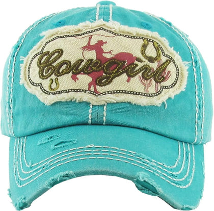 AWST Int'l Cowgirl Washed Vintage Cap