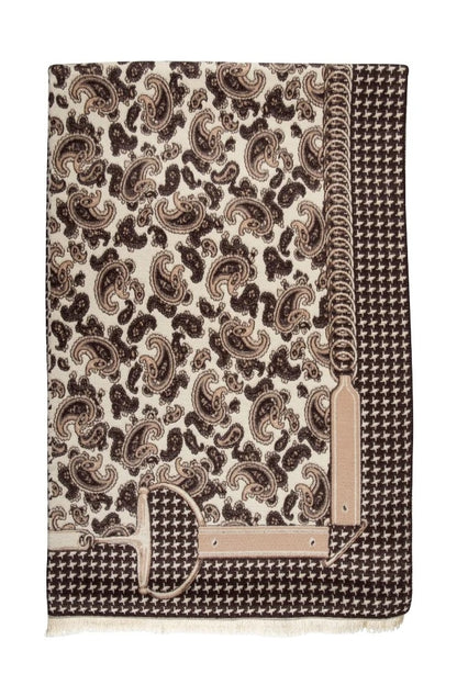 AWST Int'l Acrylic Cashmere Snaffle Bit and Houndstooth Scarf/Shawl