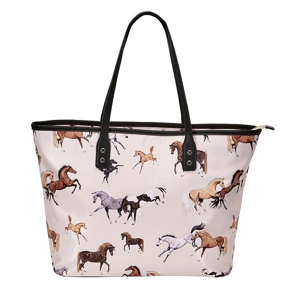 AWST Int'l "Lila" Horses All Over Handbag