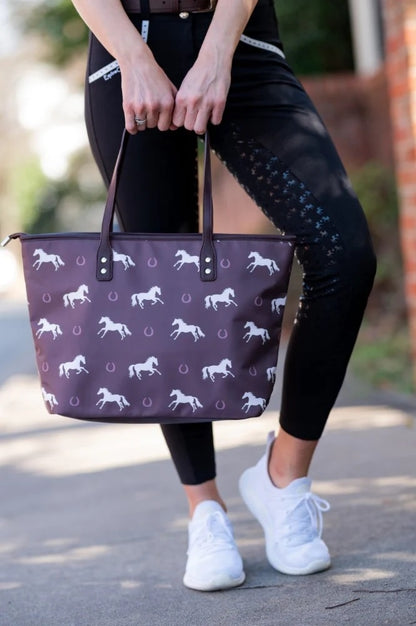 AWST Int'l "Lila" Horses & Horseshoes Handbag