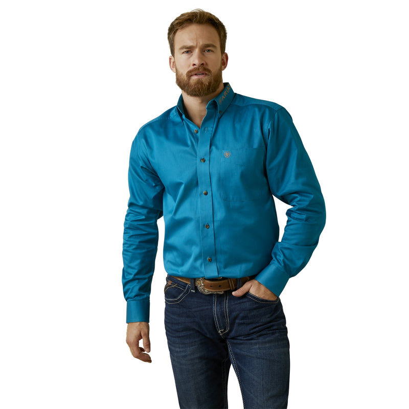 Ariat Mens Team Logo Twill Fitted Shirt