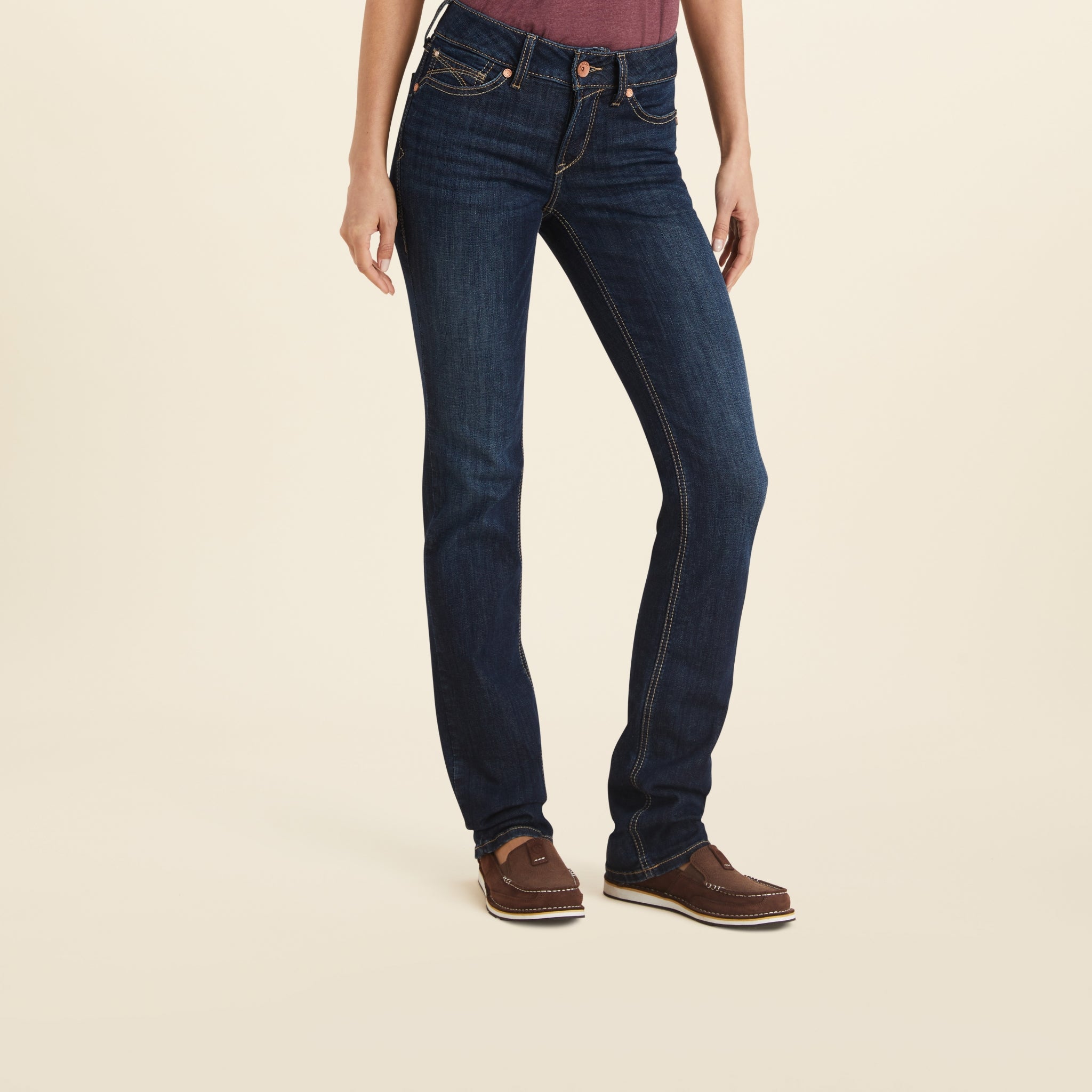 Ariat Ladies R.E.A.L. Perfect Rise Greta Straight Jeans