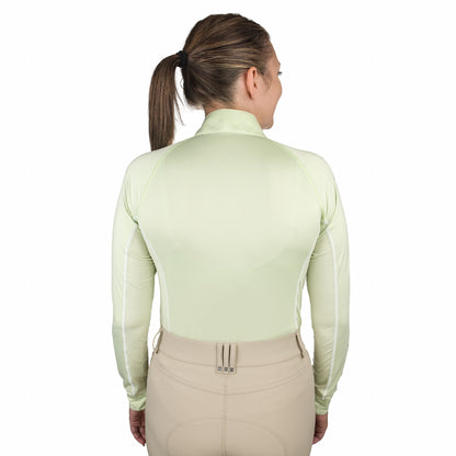 Romfh Ladies Core Quarter Zip Long Sleeve Solid Sun Shirt