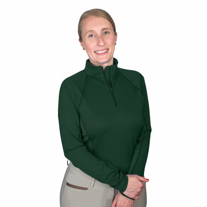 Ovation Ladies Quarter Zip Long Sleeve Sun Shirt
