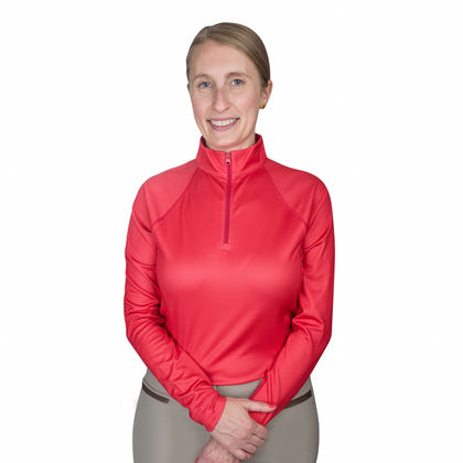 Ovation Ladies Quarter Zip Long Sleeve Sun Shirt