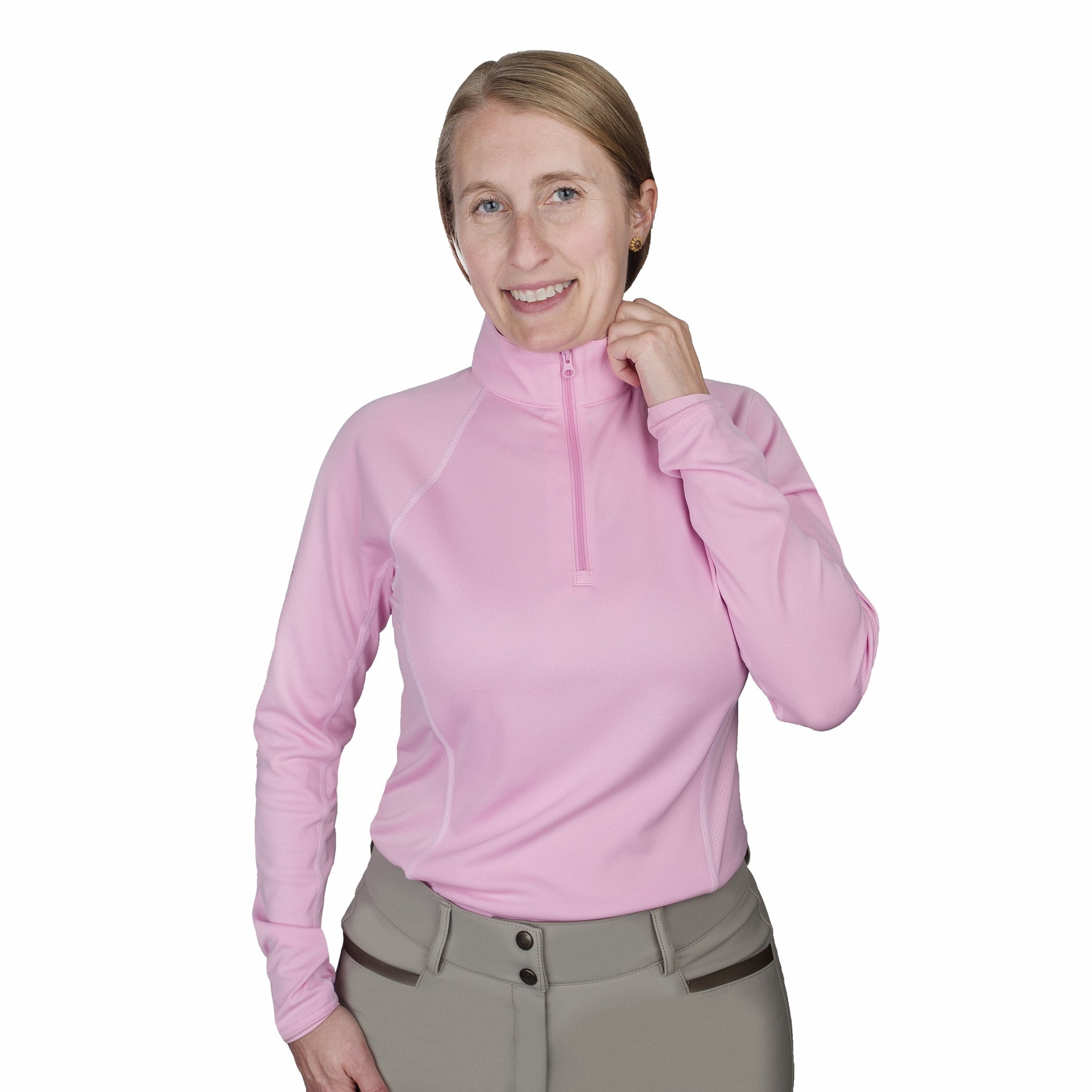 Ovation Ladies Quarter Zip Long Sleeve Sun Shirt