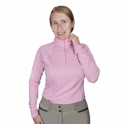 Ovation Ladies Quarter Zip Long Sleeve Sun Shirt