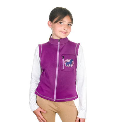 EquiStar Kids Full Zip Fleece Riding Vest