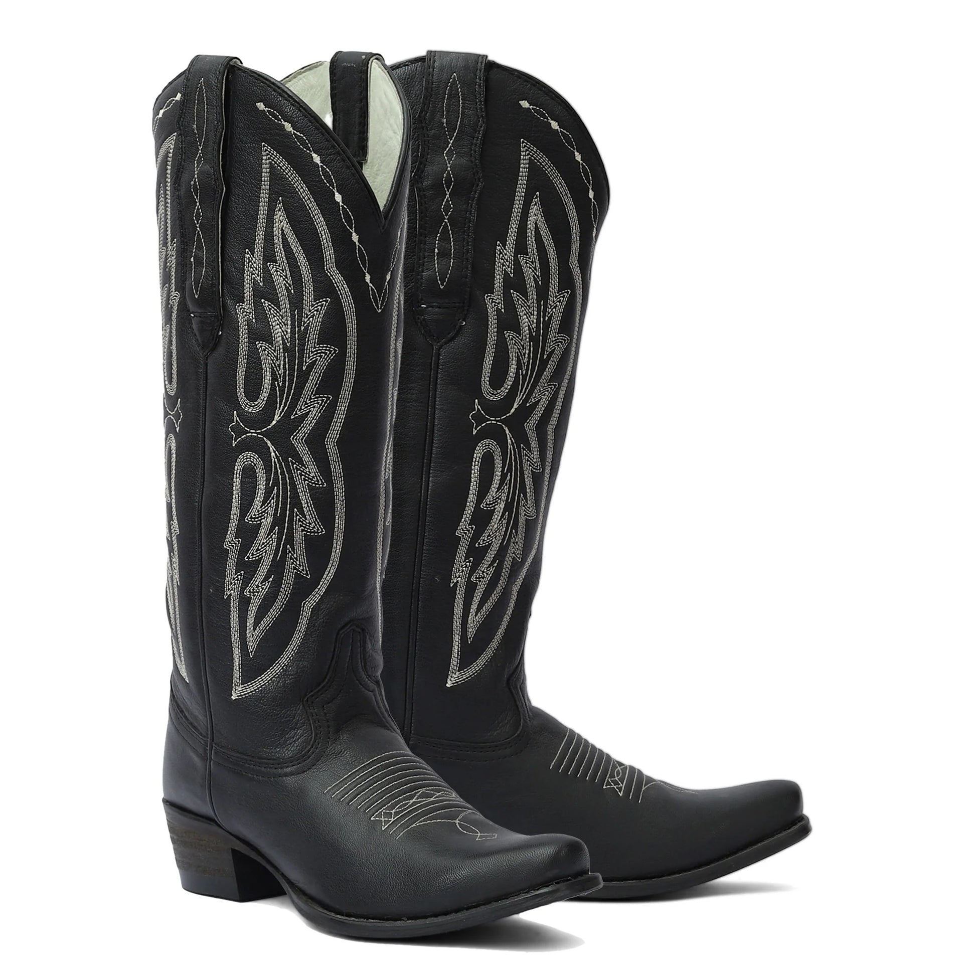 TuffRider Ladies Cody Embroidered Leather Snip Toe Western Boots