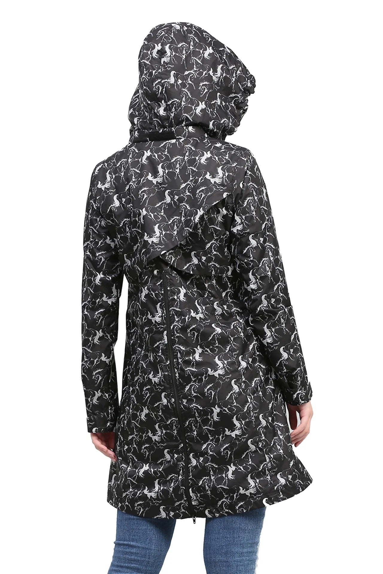 Equine Couture Ladies Linear Horse Rain Jacket