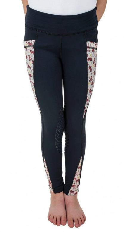 TuffRider Kids Minerva 3 Season Knee Patch Tights