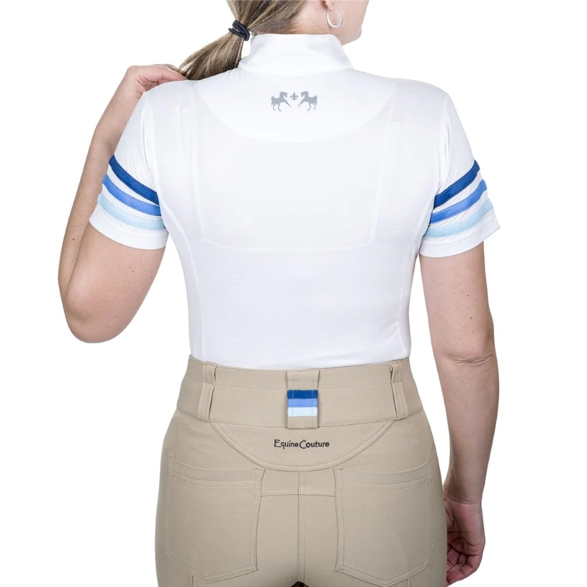 Equine Couture Ladies Gradient Short Sleeve Show Shirt