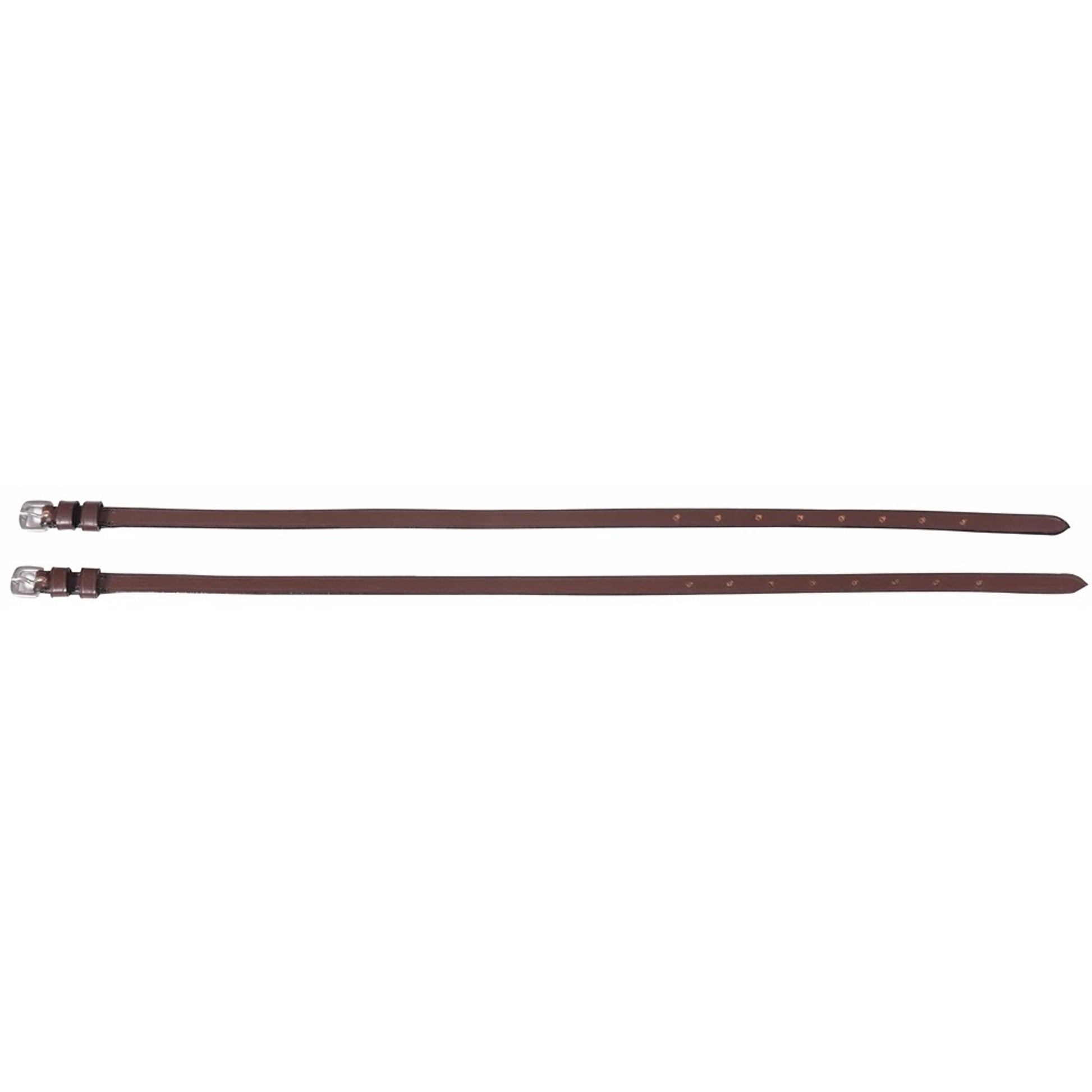 Hdr Leather Spur Straps with Plain Buckle 16 Black