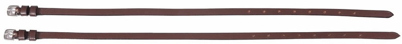 Hdr Leather Spur Straps with Plain Buckle 16 Black