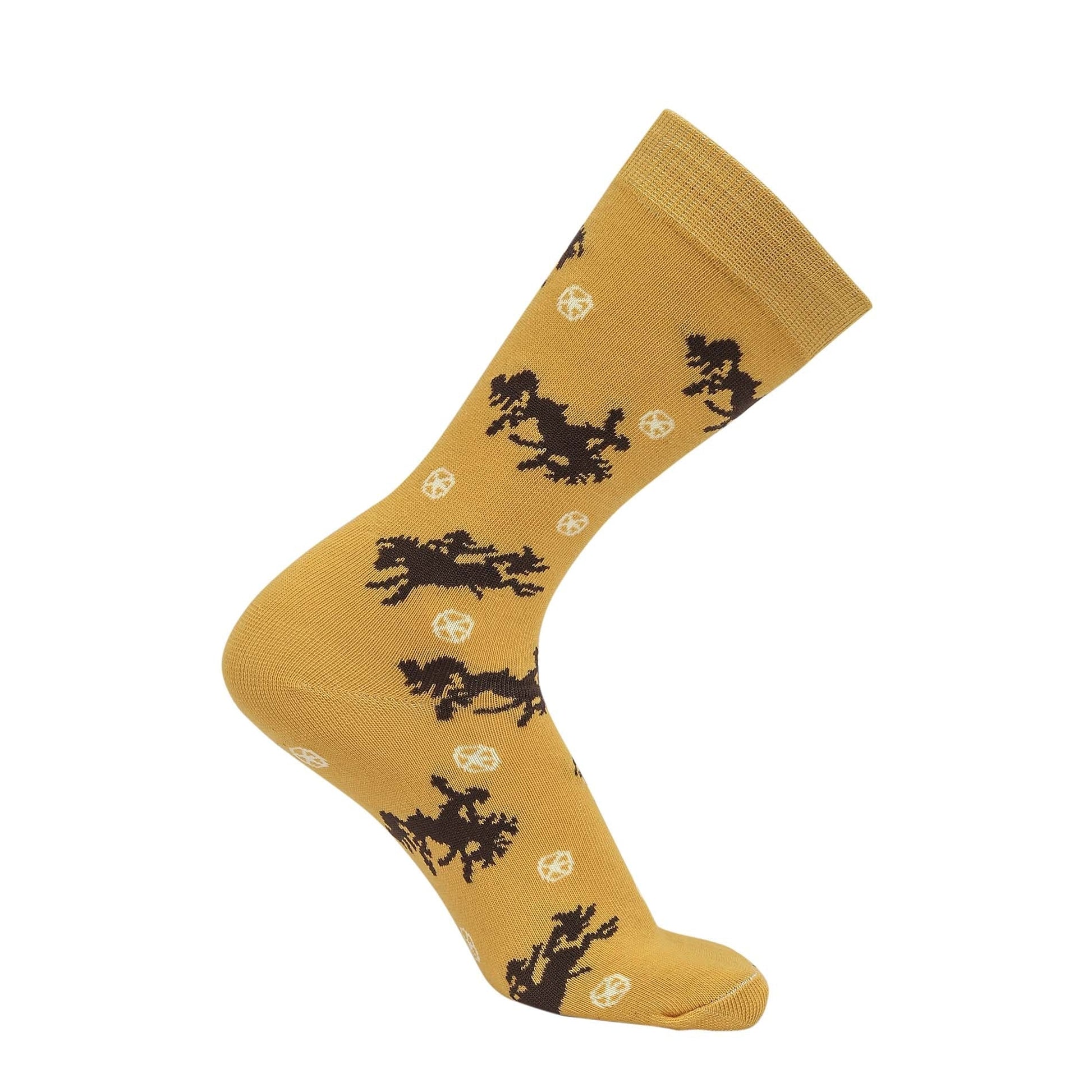AWST Int'l Lila Bucking Horses Socks
