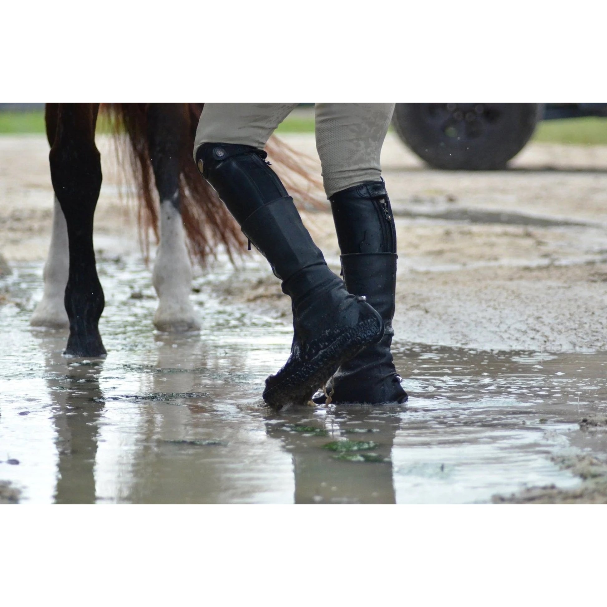 EquiParent Riding Boots Waterproof No Slip Zip Up Boot Cover
