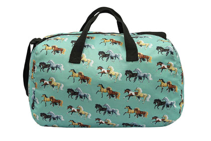 AWST Int'l Lila Horse Pairs Duffel Bag