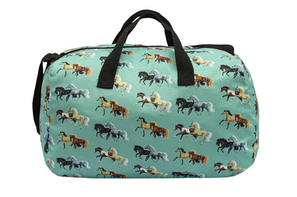 AWST Int'l Lila Horse Pairs Duffel Bag