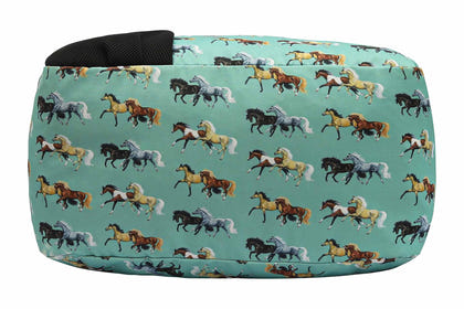 AWST Int'l Lila Horse Pairs Duffel Bag