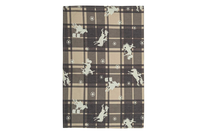 AWST Int'l Lila Rodeo Plaid Kitchen Towel