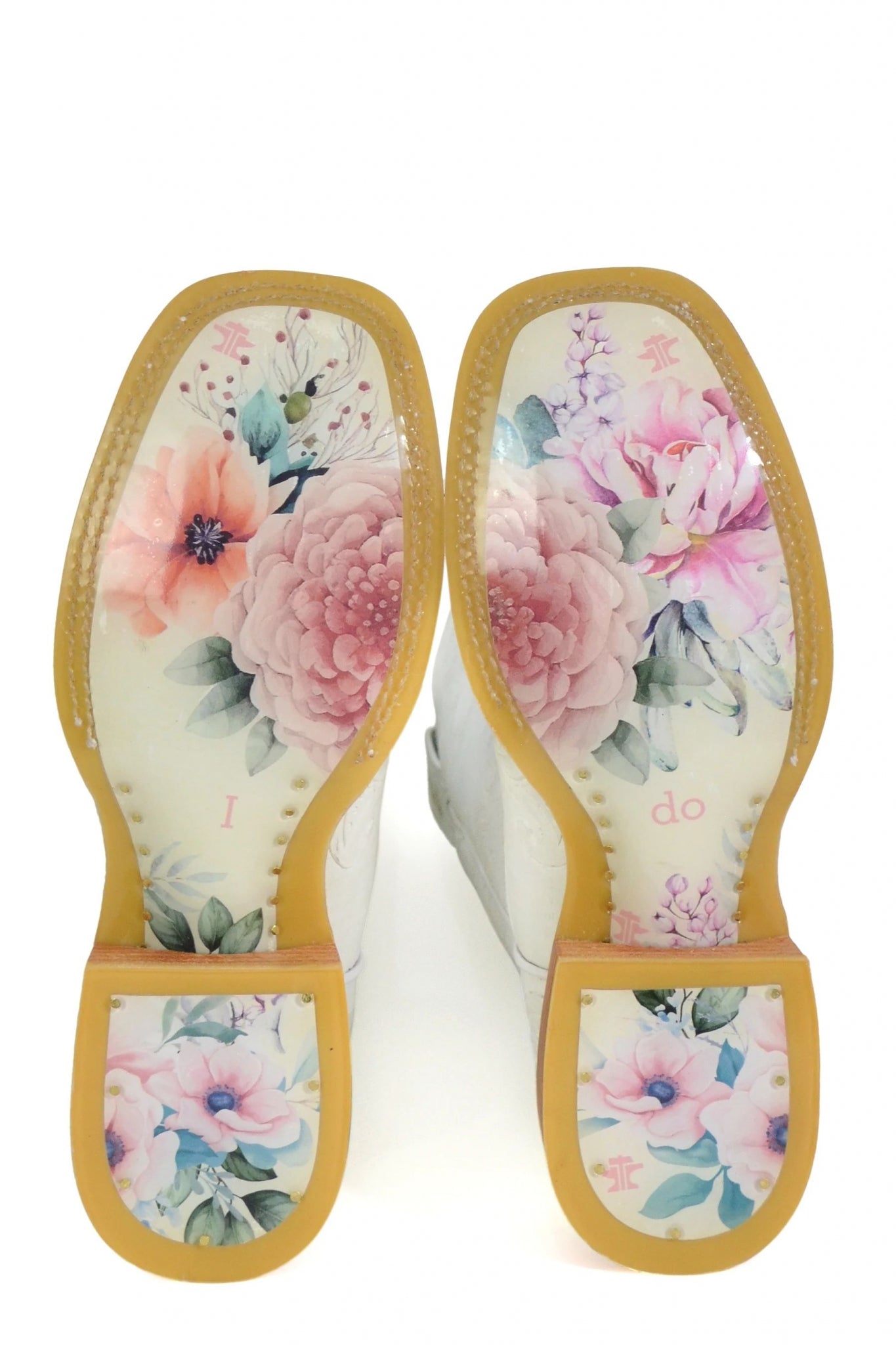 Tin Haul Ladies White Wedding Boots