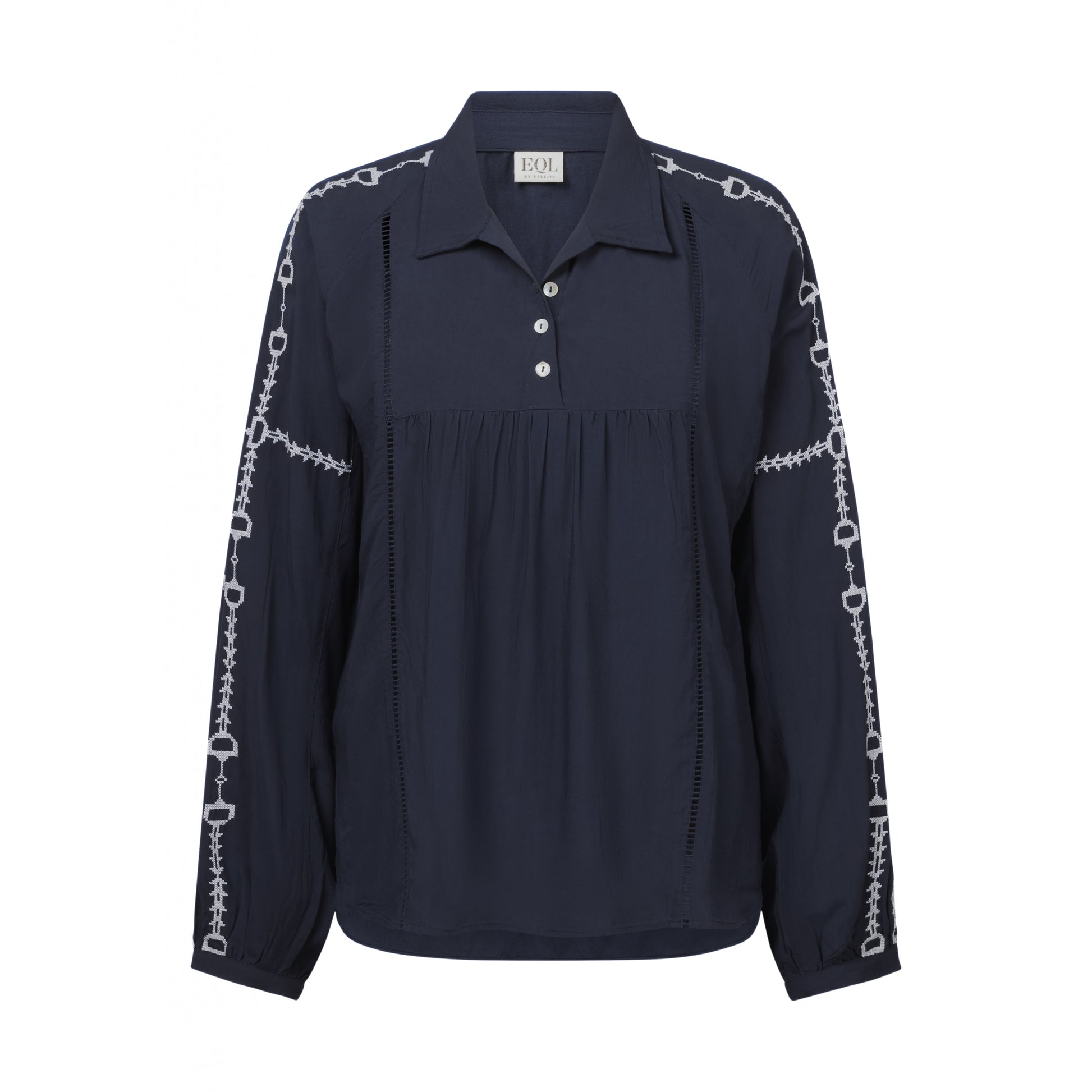 EQL by Kerrits Ladies Bit and Rein Embroidered Blouse