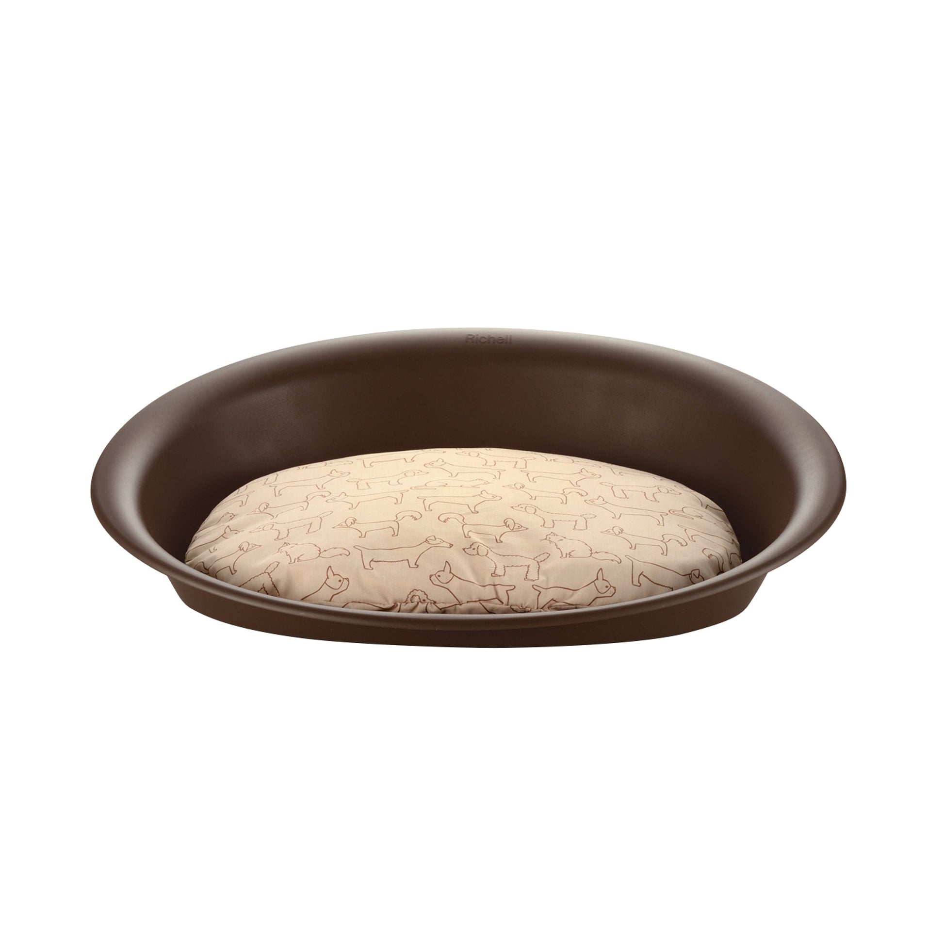 Richell Oval Plastic Pet Bed