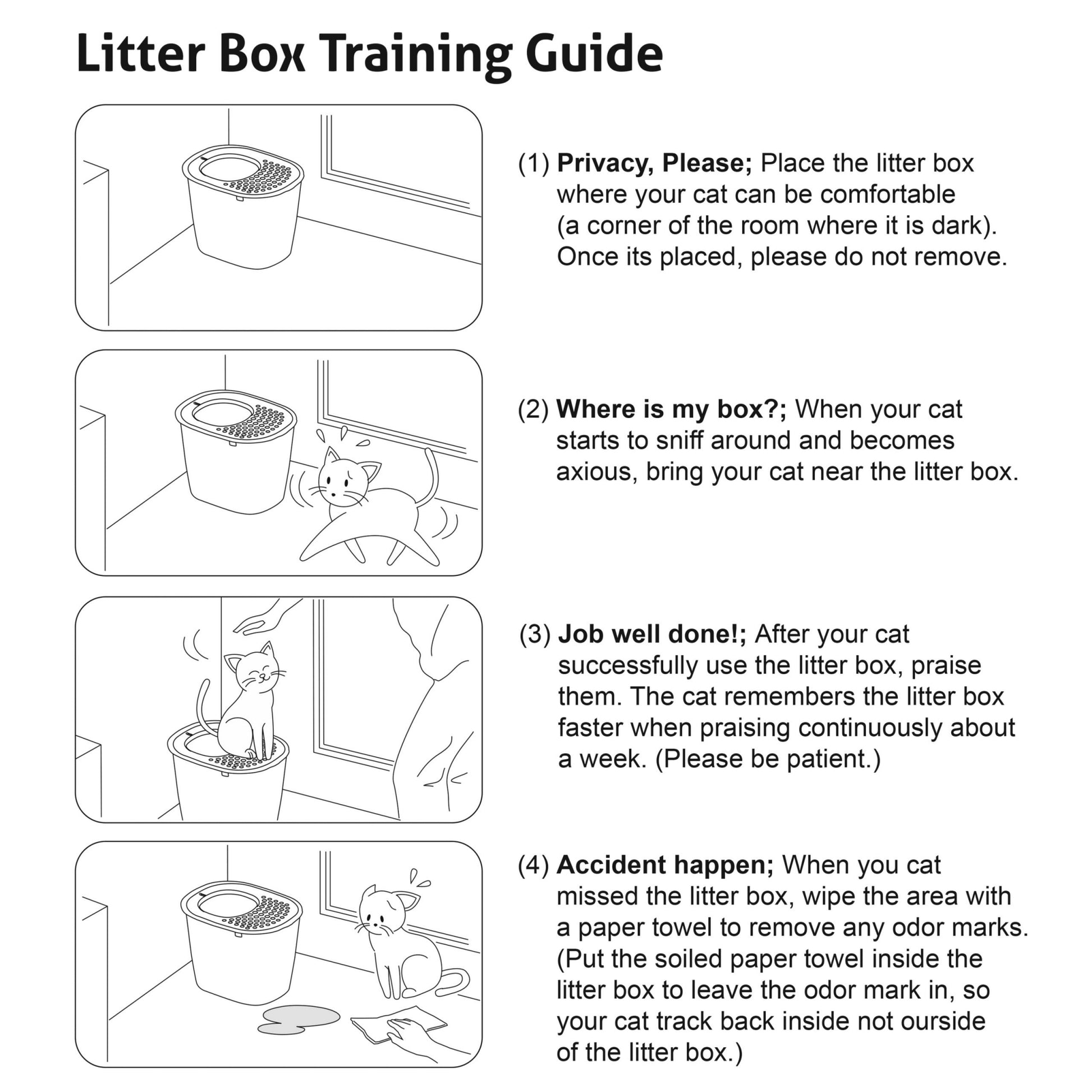 Richell PAW TRAX Top Entry Cat Litter Box