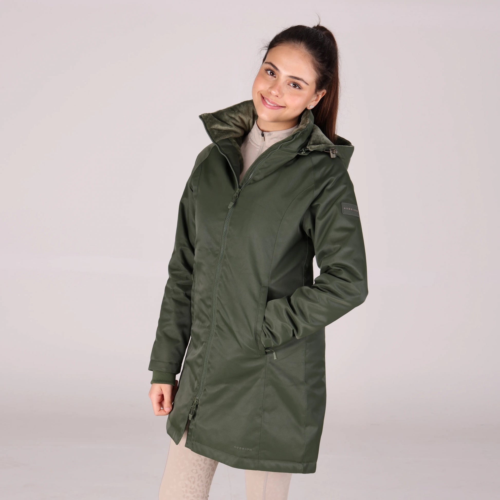 Shires Aubrion Ladies Halcyon Mid Length Waterproof Coat