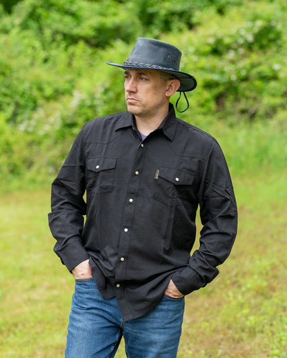 Outback Trading Mens Moab Western Snap Bamboo Shirt