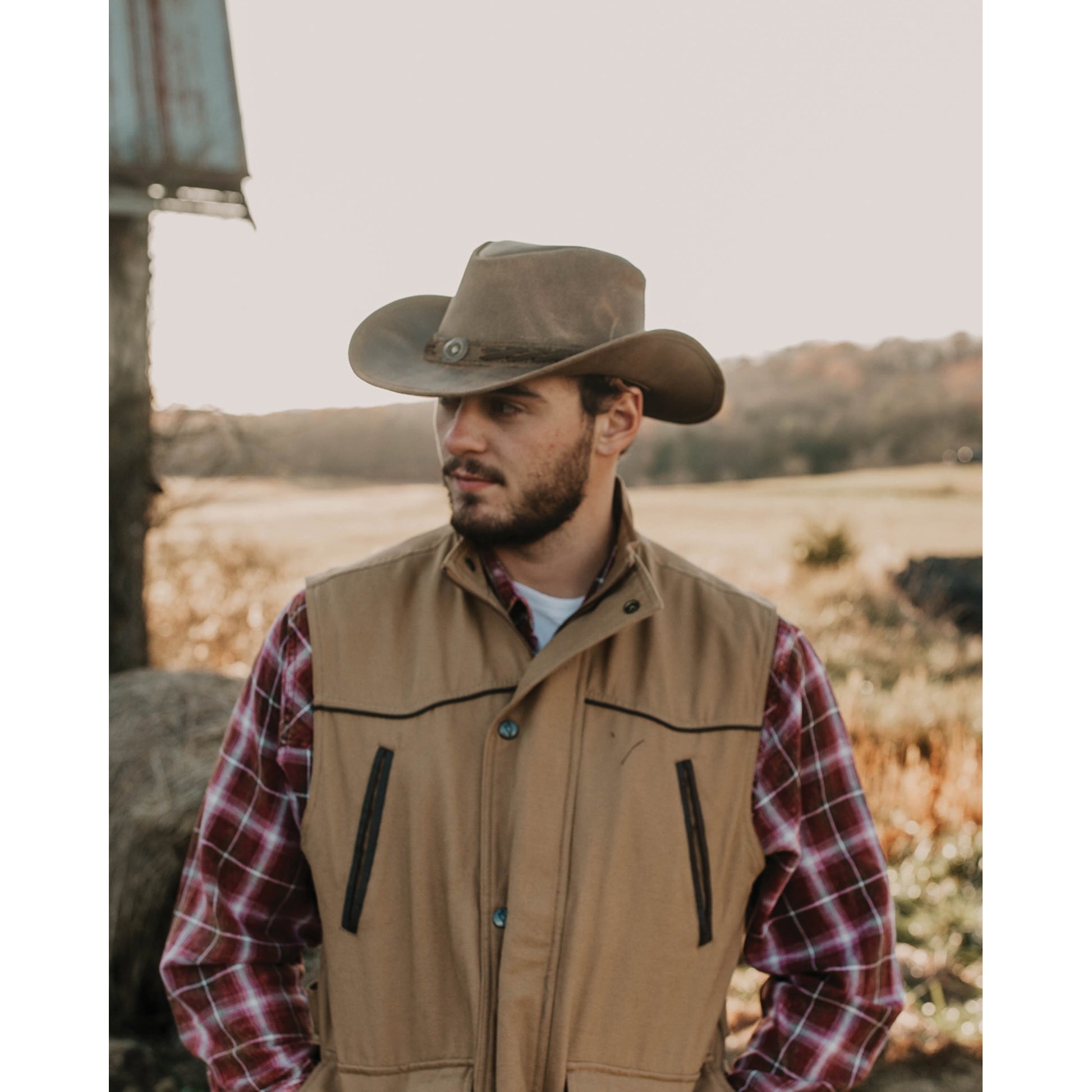 Outback Trading Ridge Leather Hat