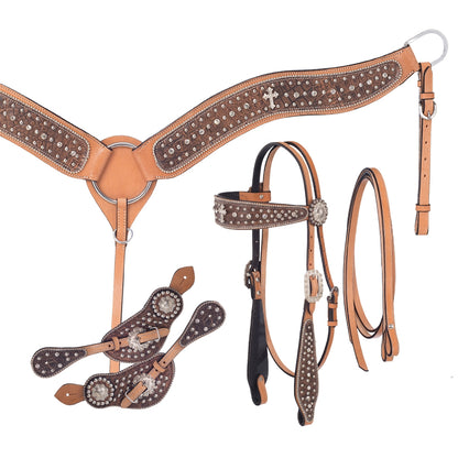 Tough1 Desert Faith 4-Piece Tack Set