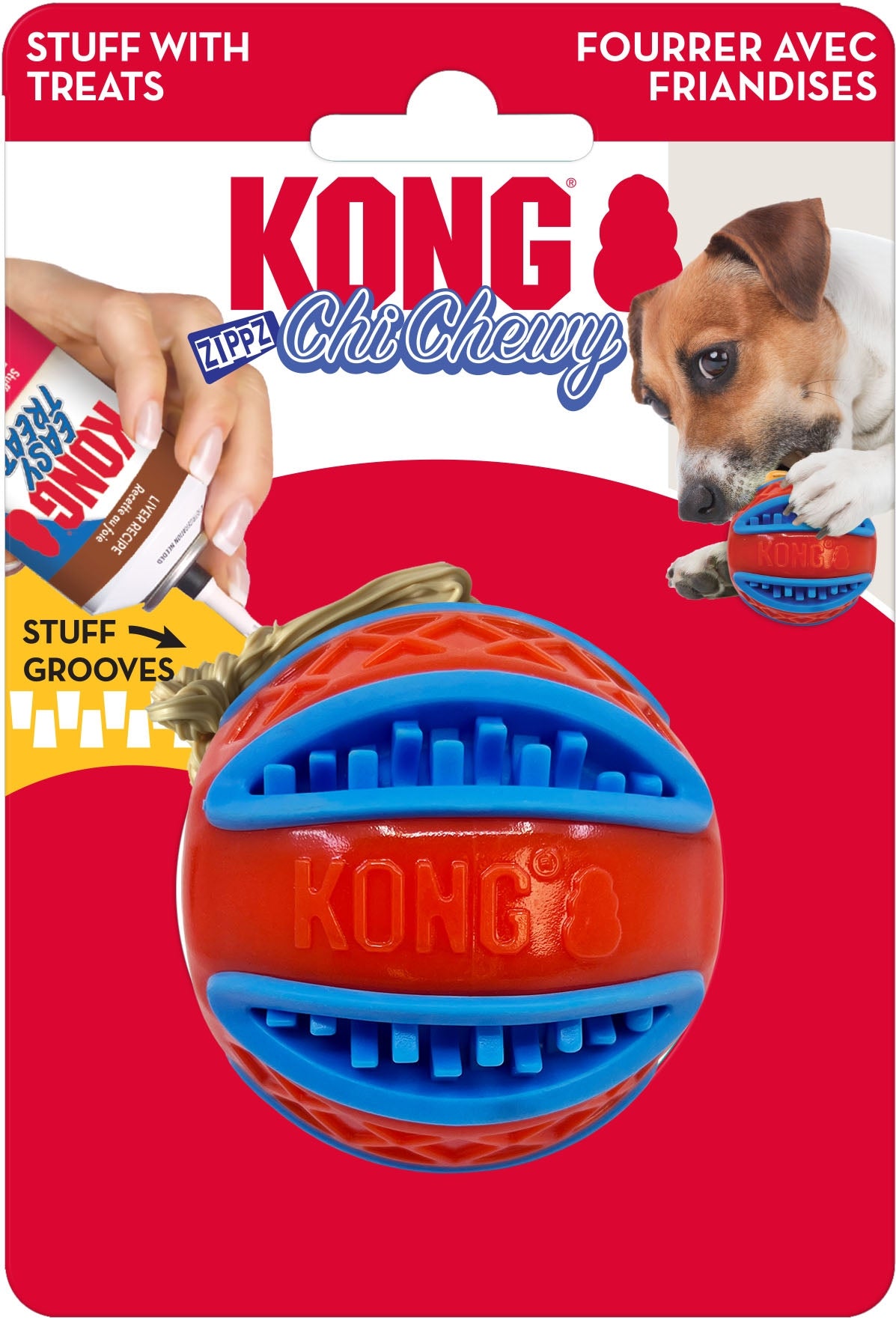 KONG Chichewy Zippz Ball