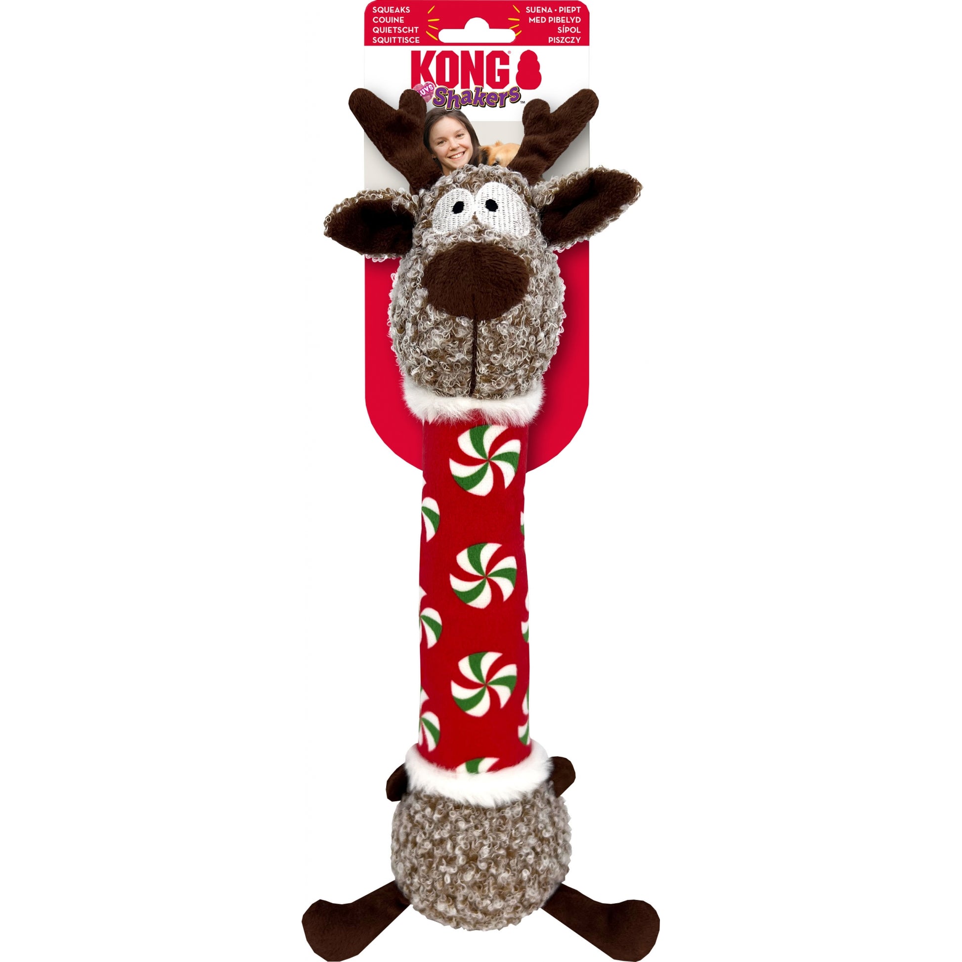 KONG Holiday Shakers Luvs Reindeer
