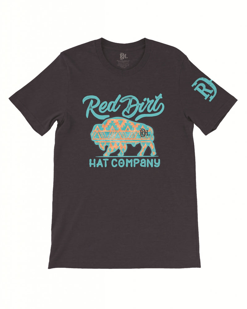 Red Dirt Hat Co Aztec Bison T-Shirt